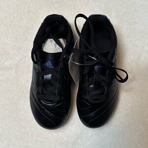 Adidas Goletti Kids Black and Blue Sneakers